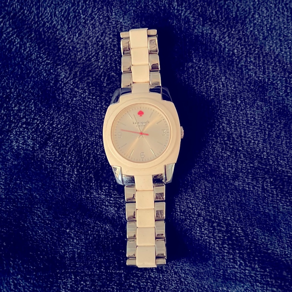 Kate Spade white/silver skyline watch